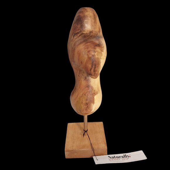 Naturally Danny Seo Halloween Handcrafted 12½" Acacia Wood Ghost - Picture 4 of 8